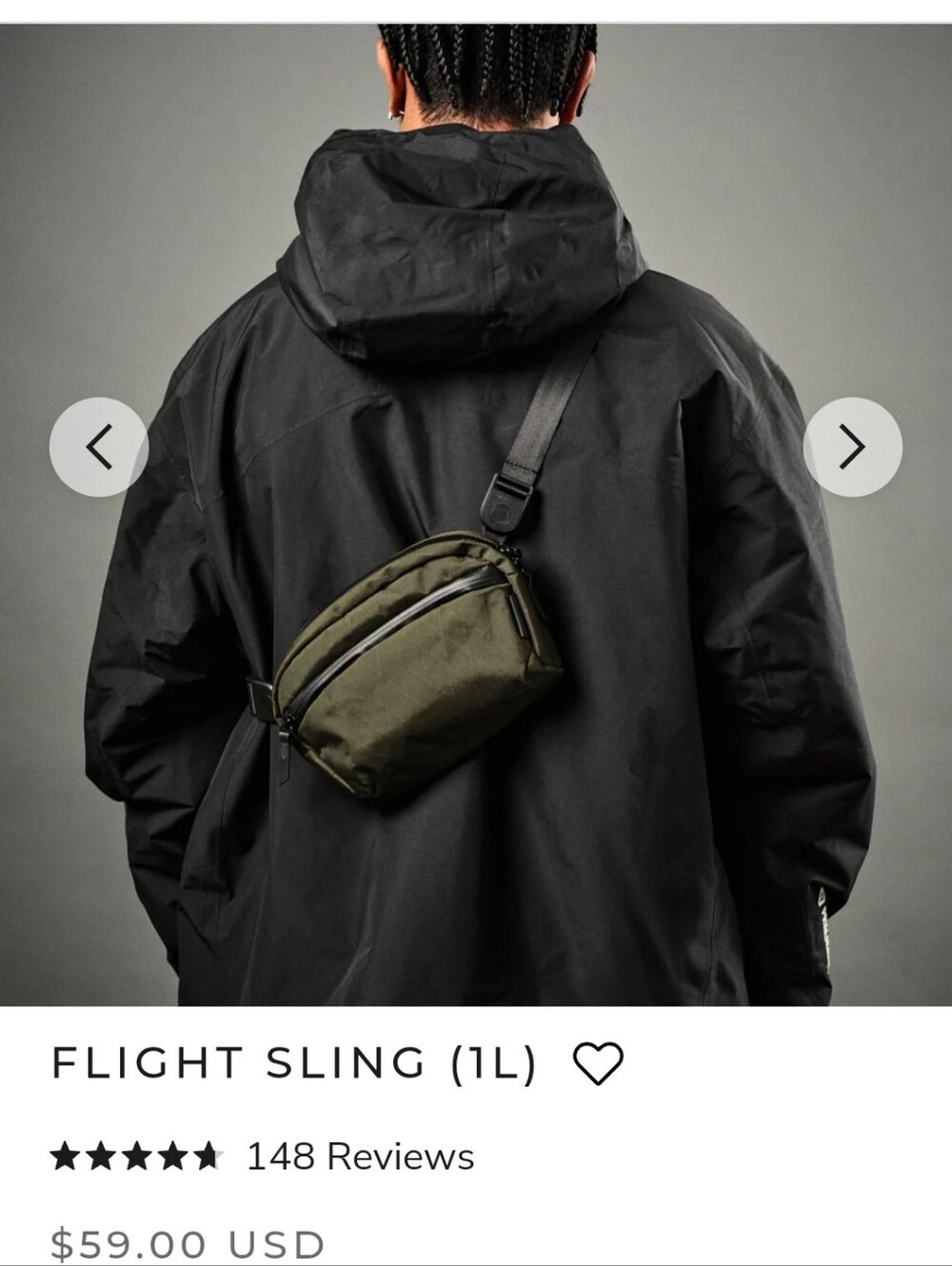 ALPAKA 1L Flight Sling Xpac